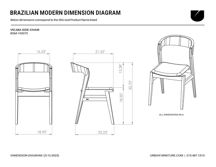 Velma Side Chair - Urbia Chairs - Medley Ivory Nogal - HORNE