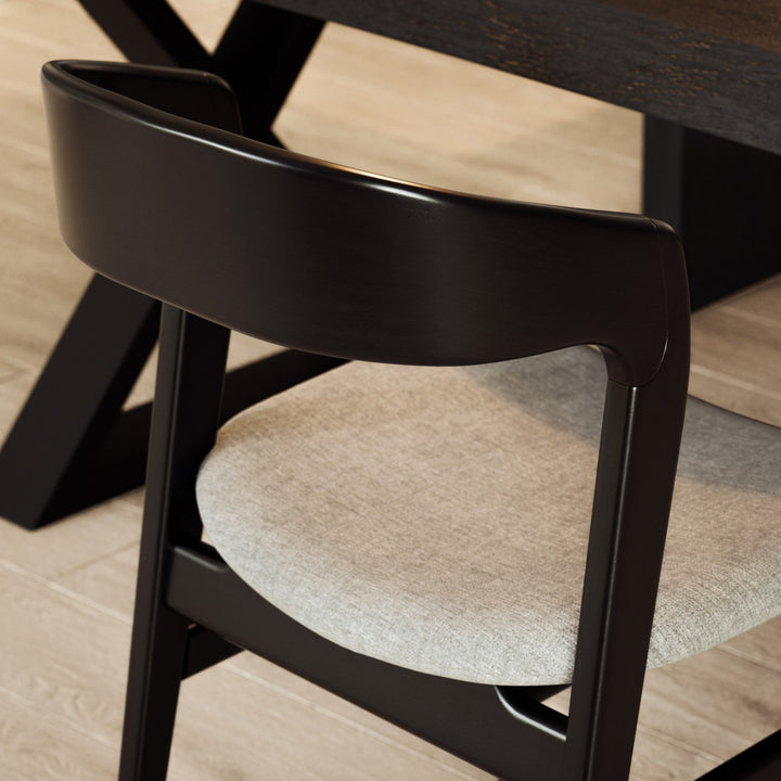 Velma Side Chair - Urbia Chairs - Medley Ivory Nogal - HORNE