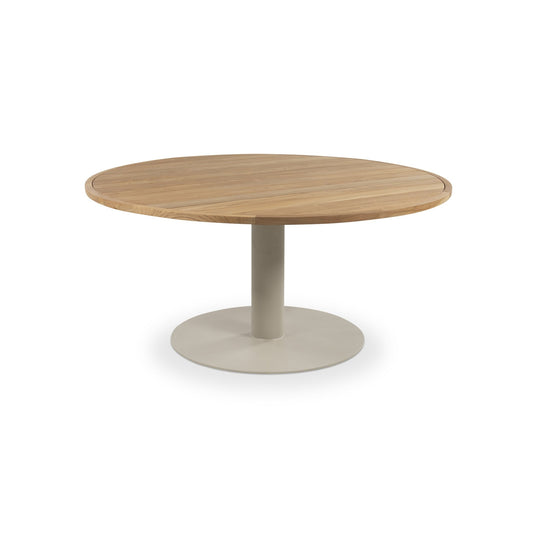 Venice Dining Table - BETACO Tables + Desks - Linen Alu / Teak - HORNE