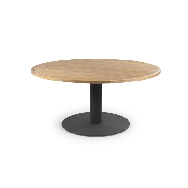Venice Dining Table - BETACO Tables + Desks - Black Alu / Teak - HORNE