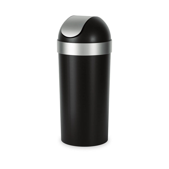Venti Trash Can - Umbra Storage + Organization - Black-Nickel - HORNE