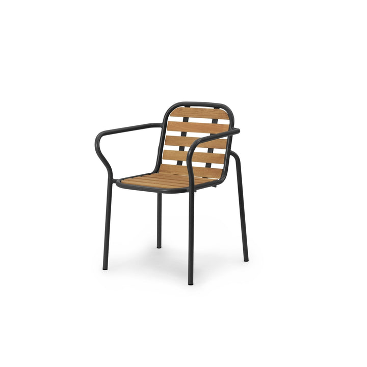 Vig Armchair Wood - Normann Copenhagen Outdoor Seating - Black - HORNE
