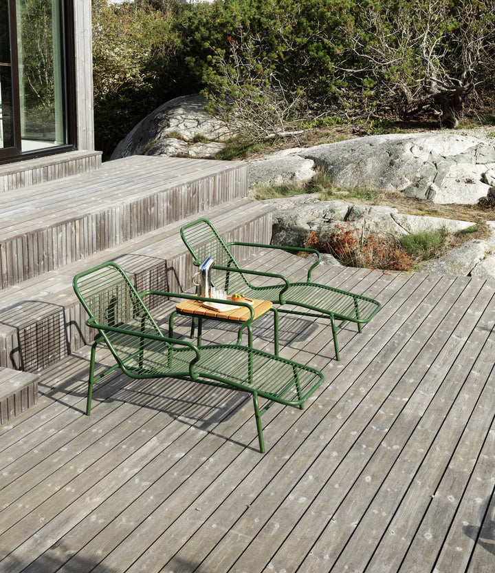 Vig Chaise Longue - Normann Copenhagen Outdoor Seating - Dark Green - HORNE
