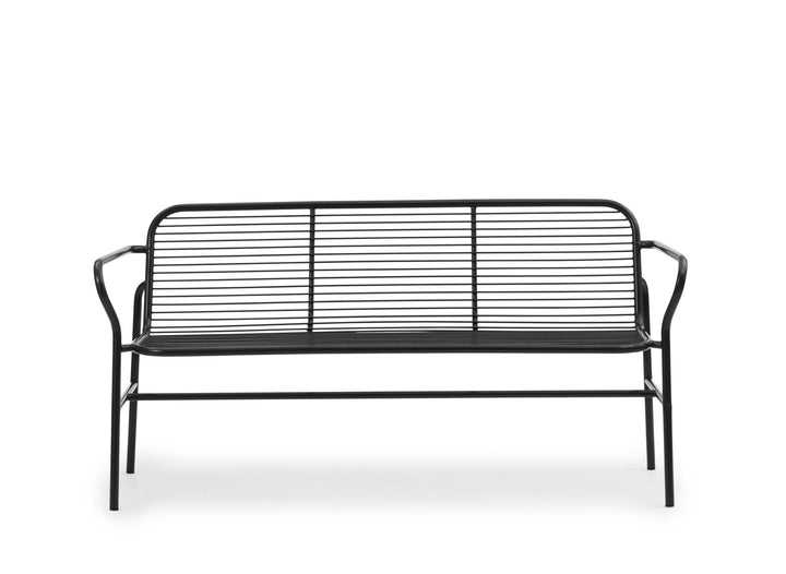 Vig Dining Bench - Normann Copenhagen Outdoor Seating - Black - HORNE