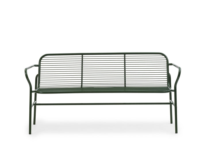Vig Dining Bench - Normann Copenhagen Outdoor Seating - Dark Green - HORNE