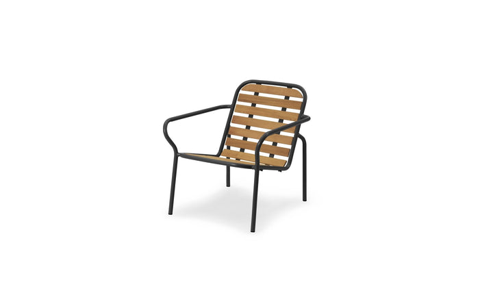 Vig Lounge Chair Wood - Normann Copenhagen Outdoor Seating - Black - HORNE