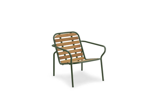 Vig Lounge Chair Wood - Normann Copenhagen Outdoor Seating - Dark Green - HORNE