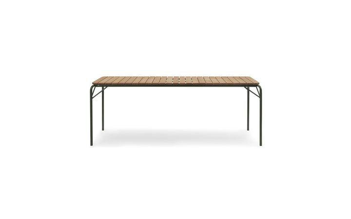 Vig Table Wood - Normann Copenhagen Outdoor Tables - Vig Table 90 x 200 cm Wood - Vig Table 90 x 200 cm Robinia - Dark Green - HORNE