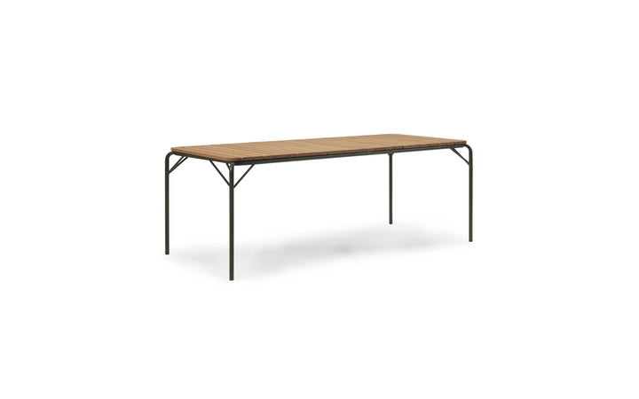 Vig Table Wood - Normann Copenhagen Outdoor Tables - Vig Table 90 x 200 cm Wood - Vig Table 90 x 200 cm Robinia - Dark Green - HORNE