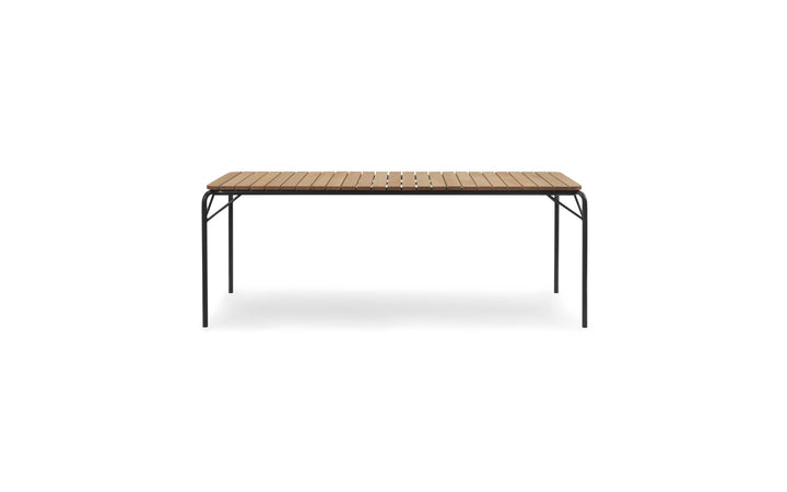 Vig Table Wood - Normann Copenhagen Outdoor Tables - Vig Table 90 x 200 cm Wood - Vig Table 90 x 200 cm Robinia - Black - HORNE