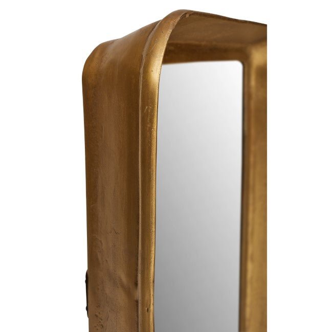 Vinod Wall Mirror - Urbia Mirrors - Antique Brass - HORNE