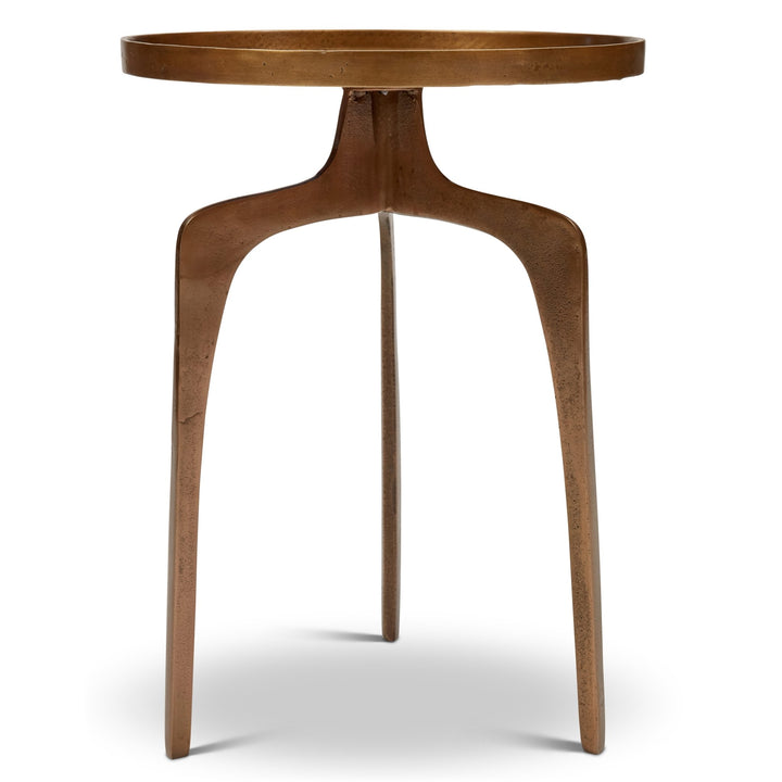 Vinya End Table - Urbia Table + Task - Antique Brass - HORNE