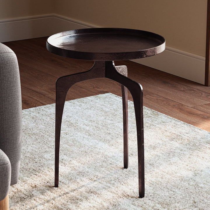 Vinya End Table - Urbia Table + Task - Antique Brass - HORNE