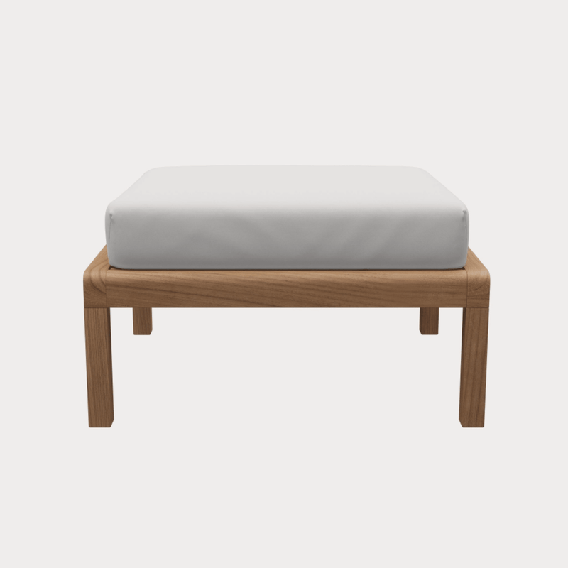 Virkelyst Pouf - Skagerak by Fritz Hansen - Outdoor Furniture - Teak / Ash - HORNE