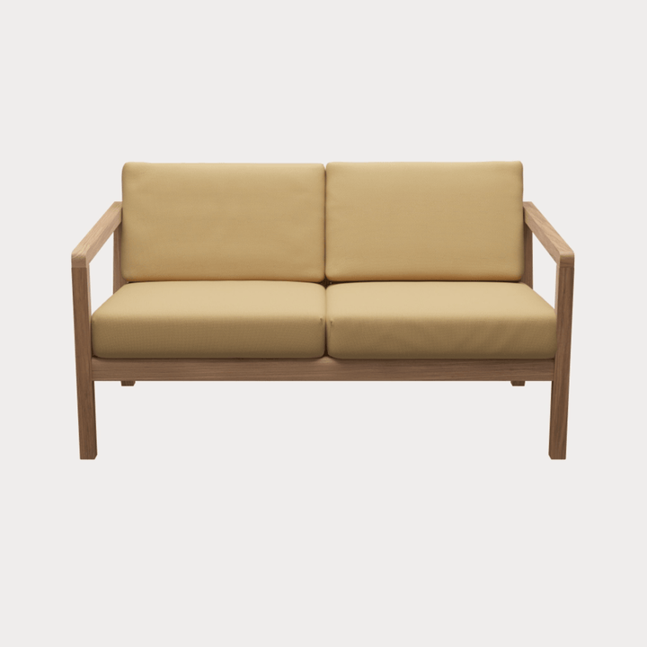 Virkelyst Sofa - 2 - Seater - Skagerak by Fritz Hansen Outdoor Furniture - Honey Yellow - HORNE