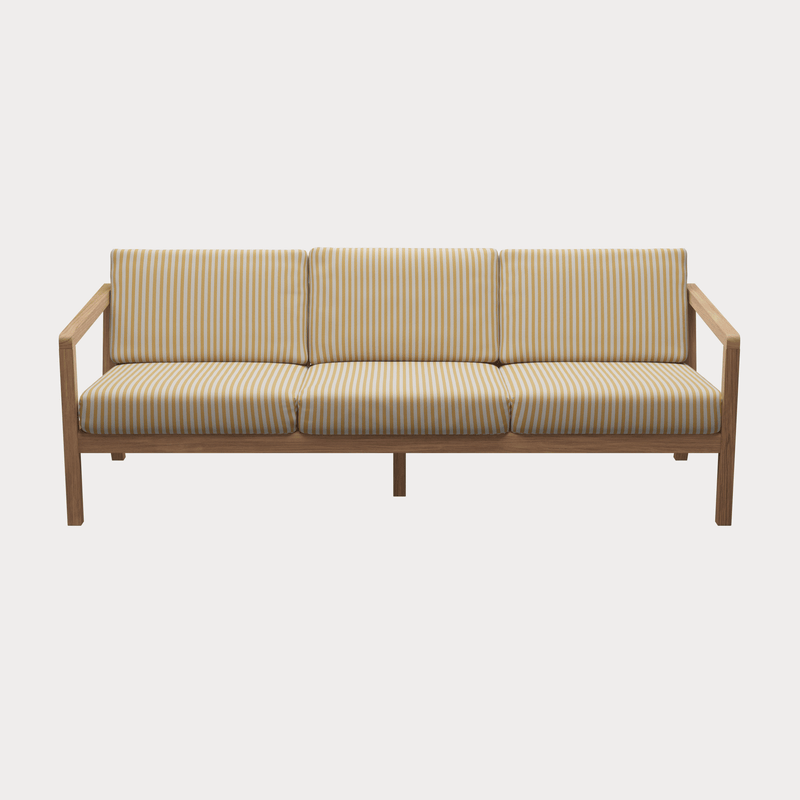 Virkelyst Sofa - 3 - Seater - Skagerak by Fritz Hansen Outdoor Furniture - Honey Yellow - HORNE
