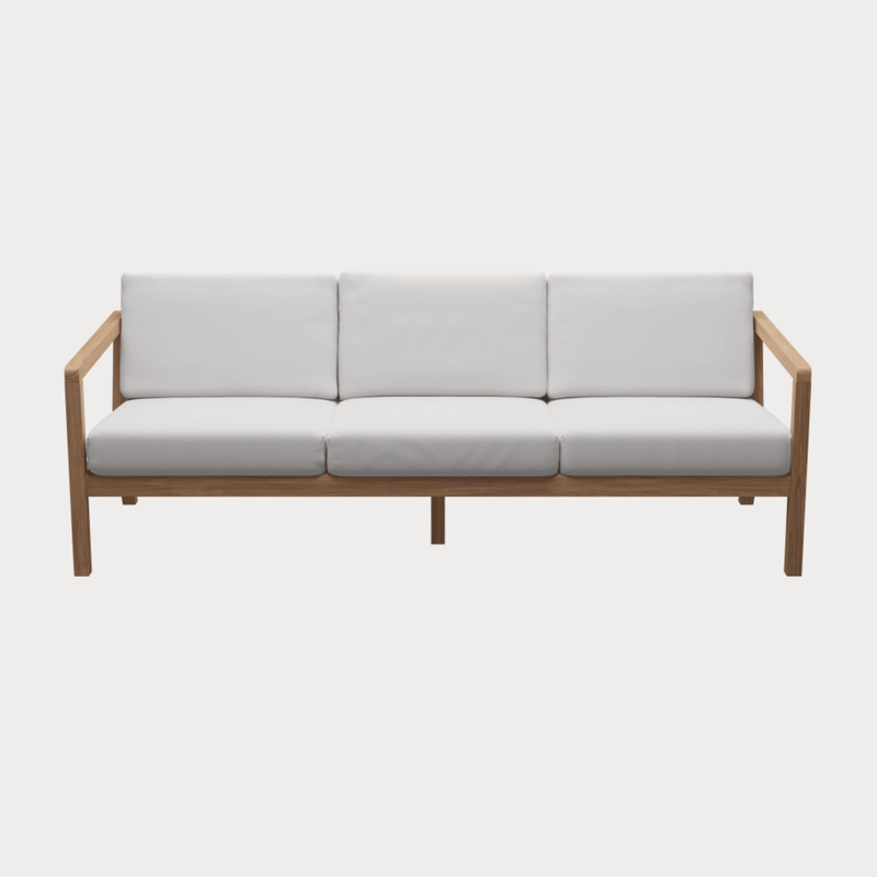 Virkelyst Sofa - 3 - Seater - Skagerak by Fritz Hansen Outdoor Furniture - Honey Yellow - HORNE