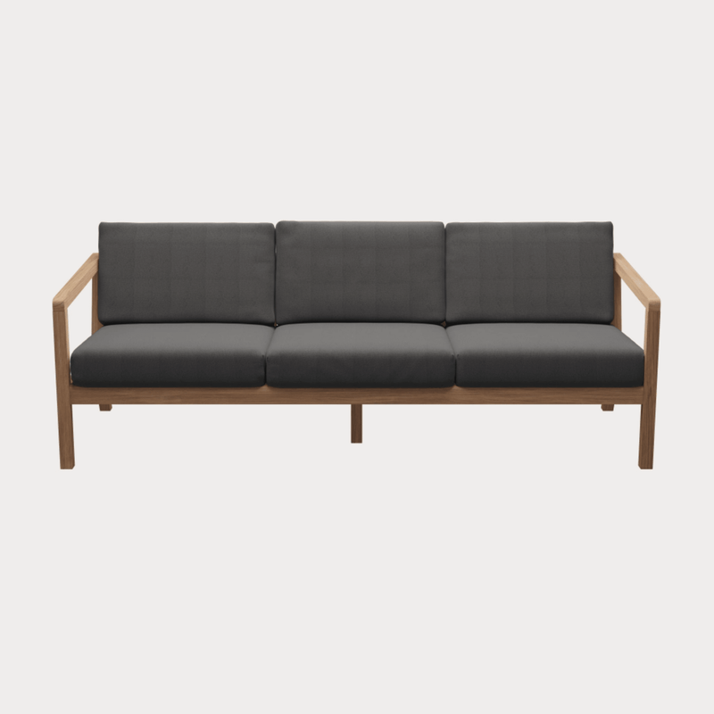 Virkelyst Sofa - 3 - Seater - Skagerak by Fritz Hansen Outdoor Furniture - Honey Yellow - HORNE