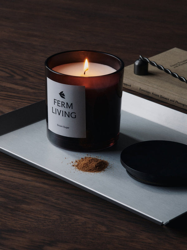 Vitto Scented Candle - H10 - Ferm Living Candle Holders - Dark Grape - HORNE