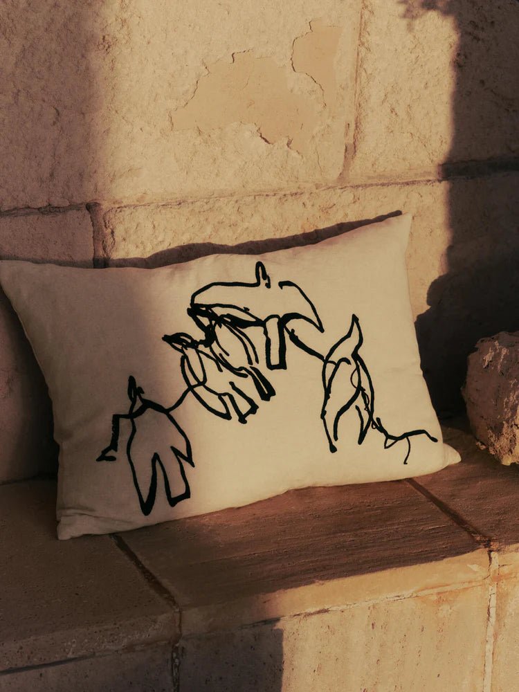 Vuelo Cushion - Ferm Living Bedding + Pillows - Elm Green - HORNE