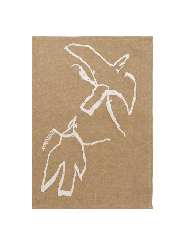 Vuelo Tea Towel - Ferm Living Kitchen & Dining - Sugar Kelp/Off - White - HORNE