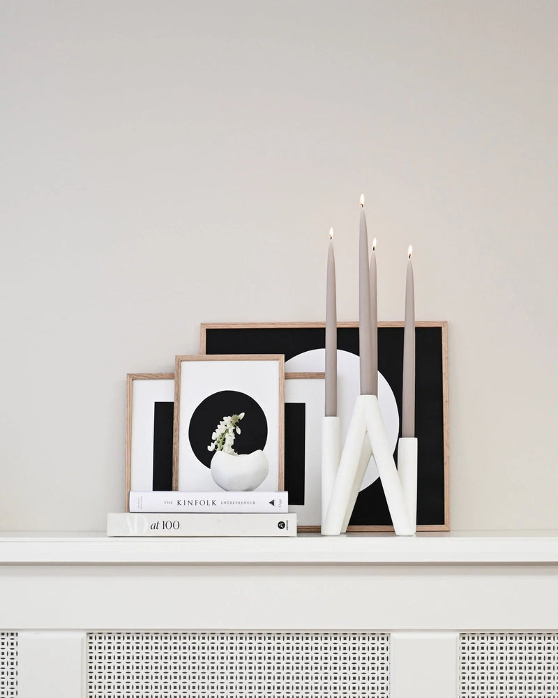 W Candle Holder - 101 Copenhagen Candle Holders - Bone White - HORNE