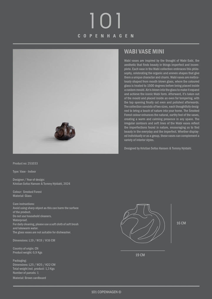 Wabi Vase - 101 Copenhagen Vases - Mini - HORNE