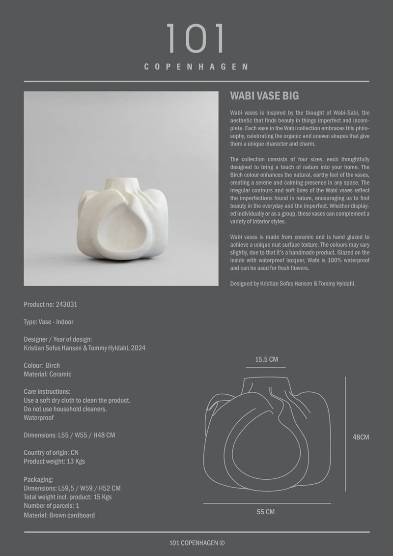 Wabi Vase - 101 Copenhagen Vases - Big - HORNE