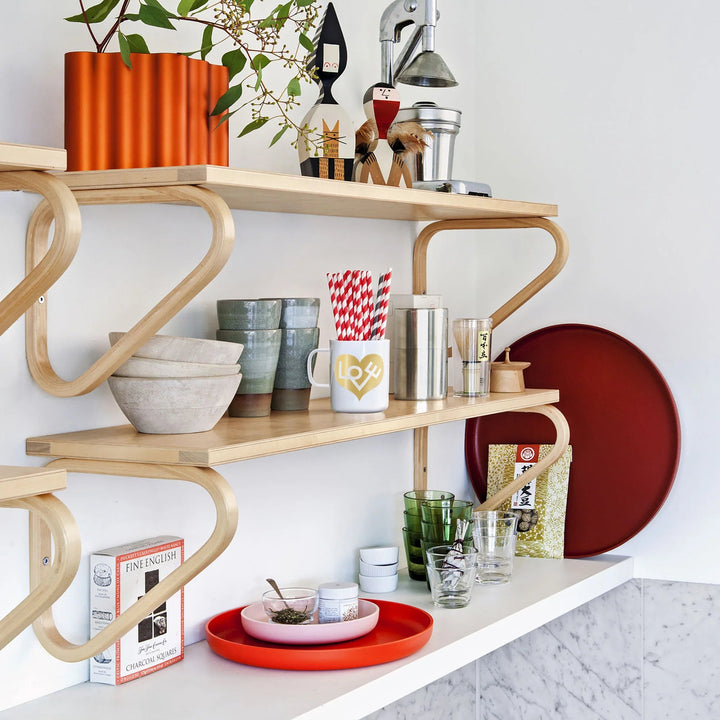 Wall Shelf 112 by Alvar Aalto - Artek Shelving - Black - HORNE