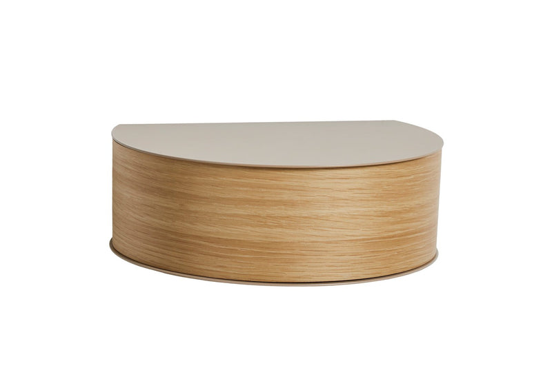 Woud Design Wallie Wall Drawer - Woud - Shelving - Black Metal w/ Walnut - HORNE