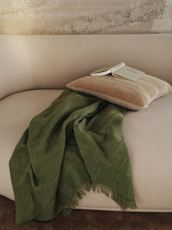 Weaver Throw - Ferm Living - Blankets + Throws + Pillows - Grey Green - HORNE