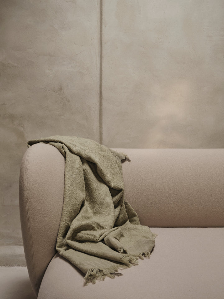 Weaver Throw - Ferm Living - Blankets + Throws + Pillows - Grey Green - HORNE
