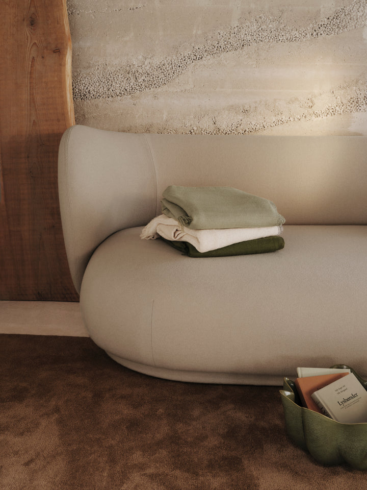 Weaver Throw - Ferm Living - Blankets + Throws + Pillows - Grey Green - HORNE