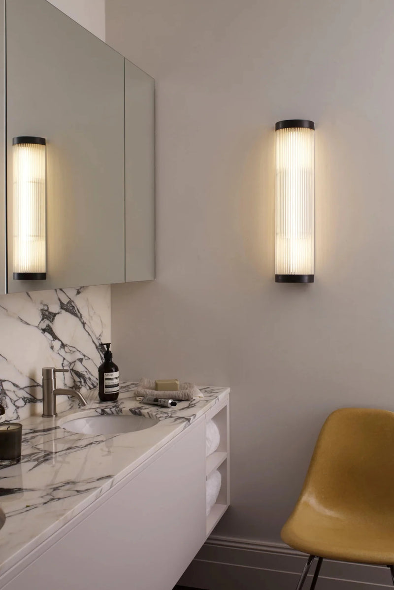 Wide Pillar Light - 40cm - Davey Lighting Wall Sconces - Polished Brass - HORNE