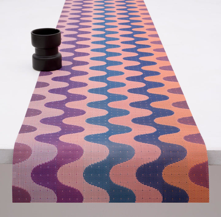 Wiggle Table Runner in Heatwave