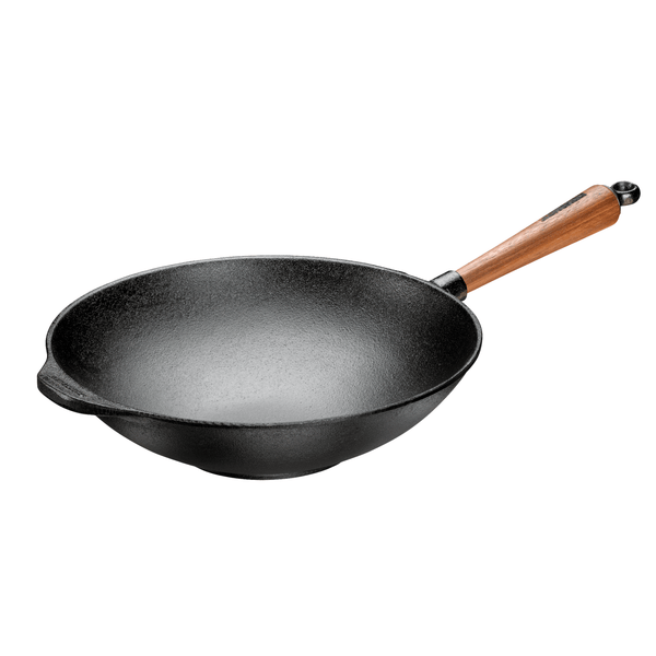 Wok with Walnut Handle - 12.2" - SKEPPSHULT - Cookware - HORNE