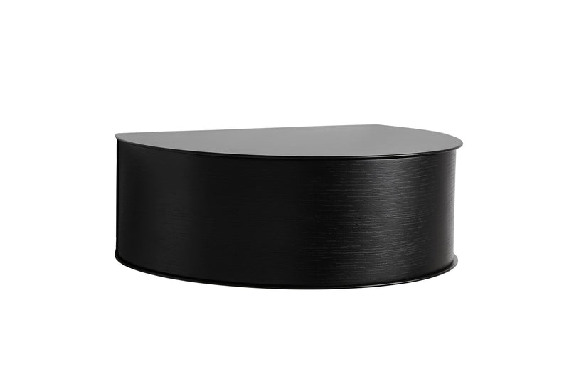 Woud Design Wallie Wall Drawer - Woud - Shelving - Black Metal w/ Walnut - HORNE