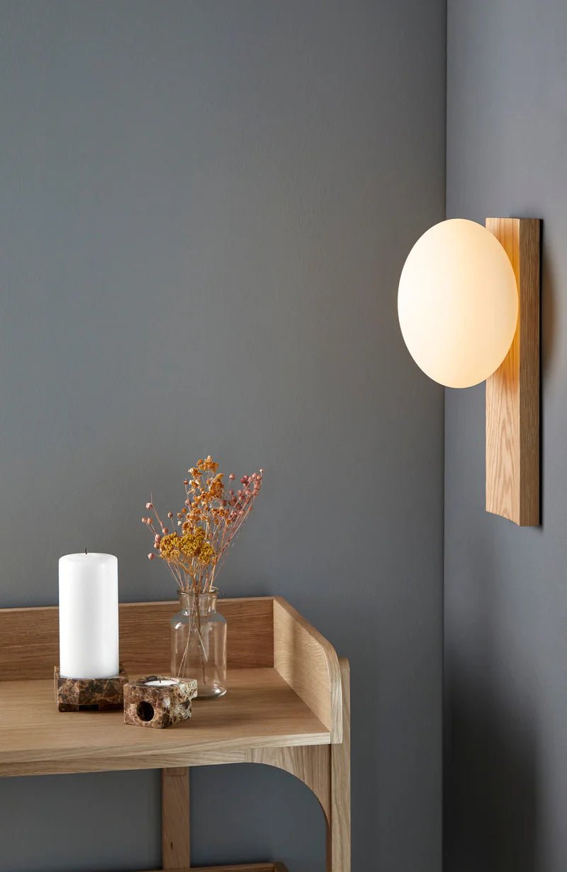 Woud Design Dew Table/Wall Lamp - Woud - Table + Task - Oak - HORNE