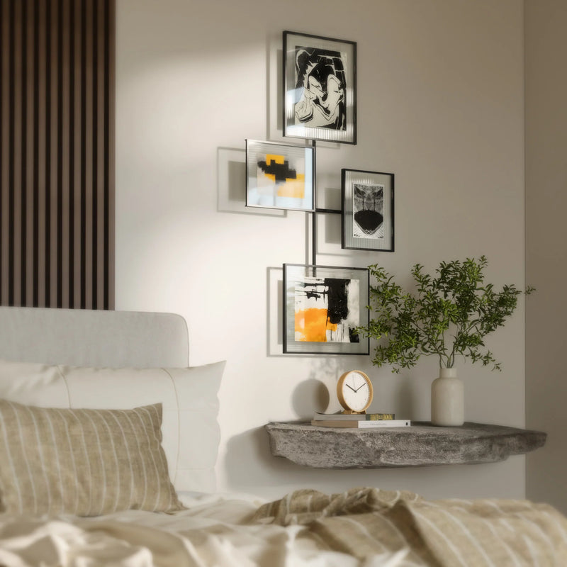 Flute Wall Picture Frames - Set of 4