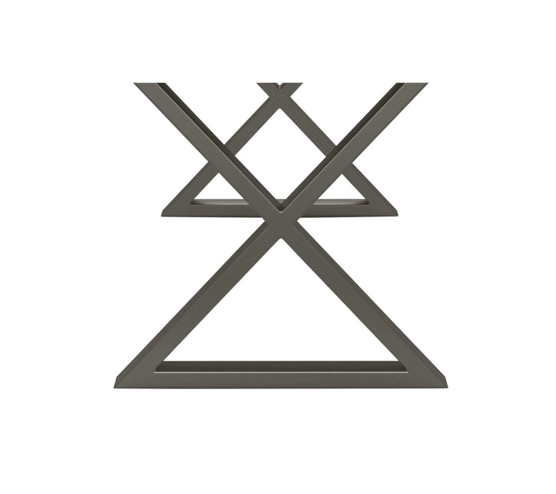 X Dining Table Base - Set of 2 - Urbia Table + Task - Antique Brass - HORNE