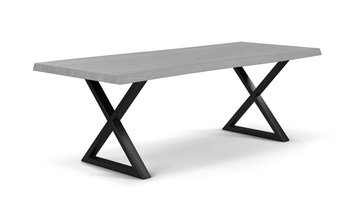 X Dining Table Base - Set of 2 - Urbia Table + Task - Pewter - HORNE