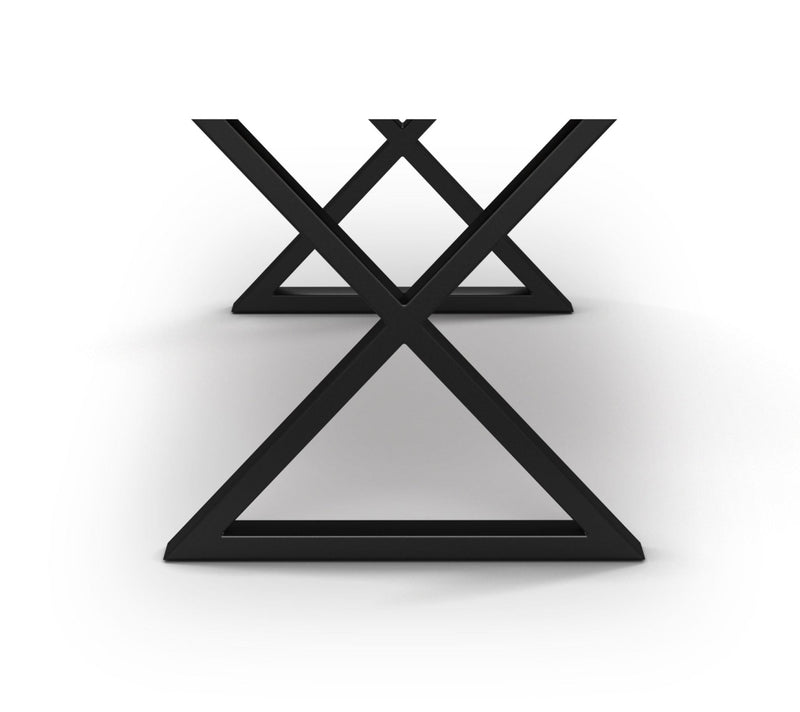 X Dining Table Base - Set of 2 - Urbia Table + Task - Antique Brass - HORNE