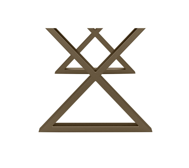 X Dining Table Base - Set of 2 - Urbia Table + Task - Antique Brass - HORNE