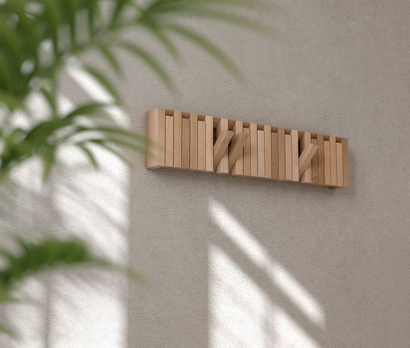 Xylo Coat Rack - Per/Use Storage + Organization - Beech White - HORNE