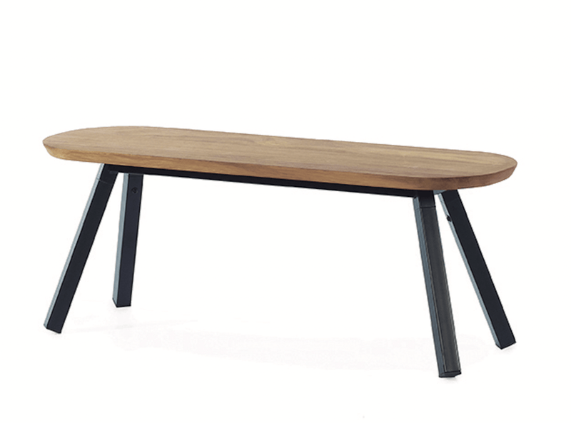 You And Me Bench - Indoor Only - RS Barcelona - Stools + Benches + Ottomans - 50 Stool - Black - HORNE