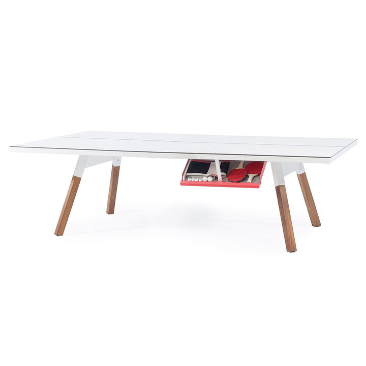 You and Me RS Barcelona Ping Pong Table 220 wood legs-black