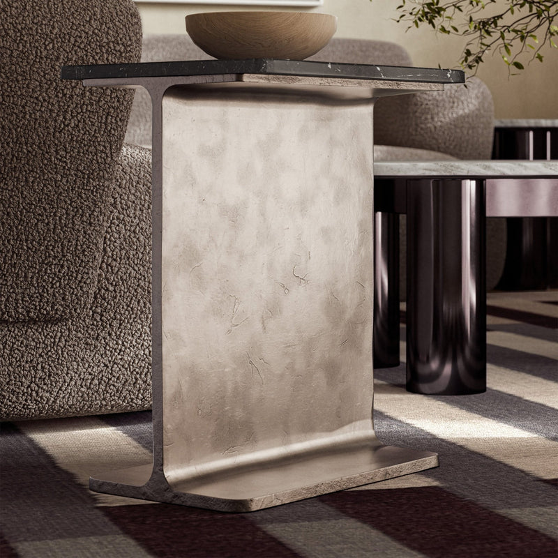 Zuma I Beam Side Table - Urbia Table + Task - Fantasy Black Bronze - HORNE