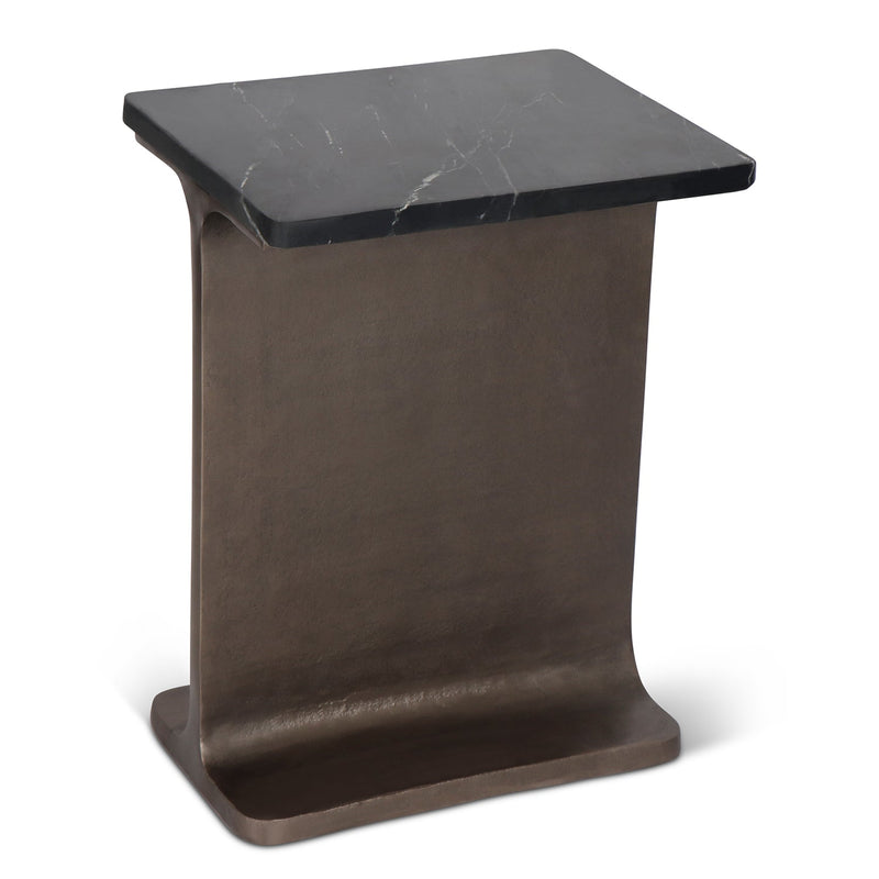 Zuma I Beam Side Table - Urbia Table + Task - Fantasy Black Bronze - HORNE