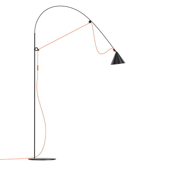 Ayno Floor Lamp - Midgard - Floor Lamps - Orange - Large - HORNE