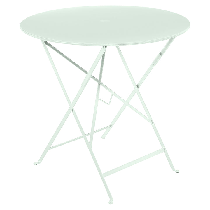 Bistro Round Folding Table - 30" w/Umbrella Hole - Fermob - Outdoor Furniture - Ice Mint - HORNE